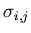 $ \sigma _{i,j}$