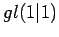 $ gl(1\vert 1)$