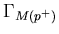 $ \Gamma _{M(p^+)}$