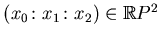 $ (x_0\colon x_1\colon x_2)\in \mathbb{R}P^2$